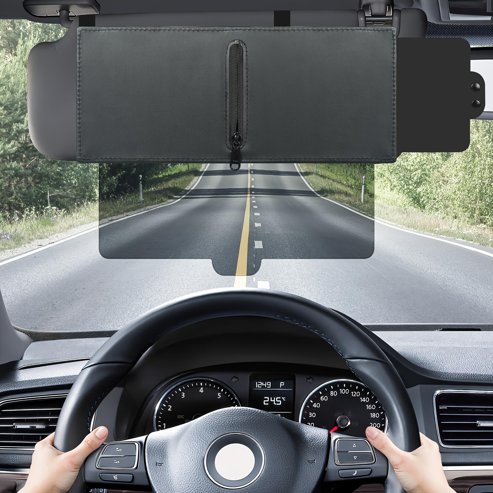 Car sun visor extender polarized adjustable universal driver or front passenger anti glare sun visor