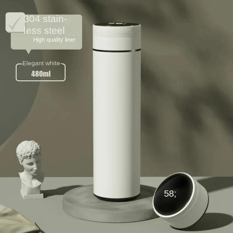 Stainless Steel Water Cup, with Digital Temperature Display Intelligent Temperature Display Thermal Mug 304 Thermos
