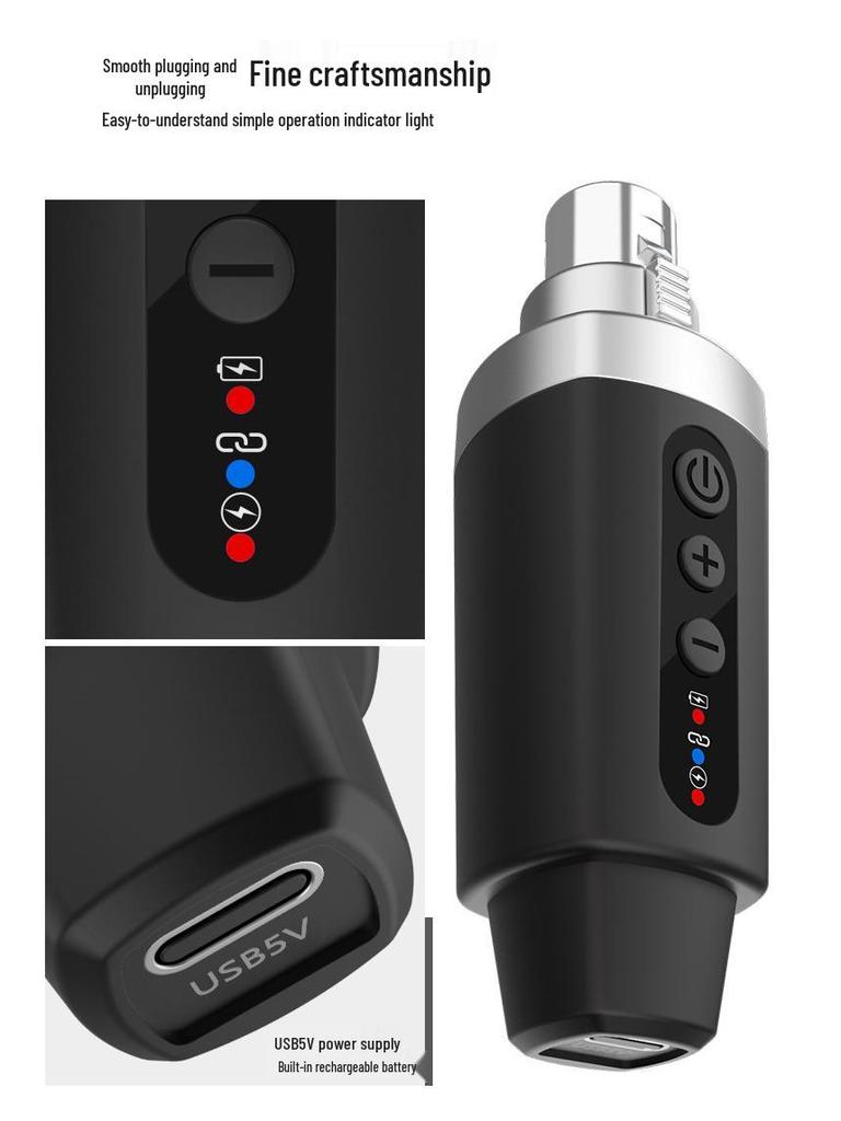 Wireless XLR Transceiver for Stage Performance & KTV Audio