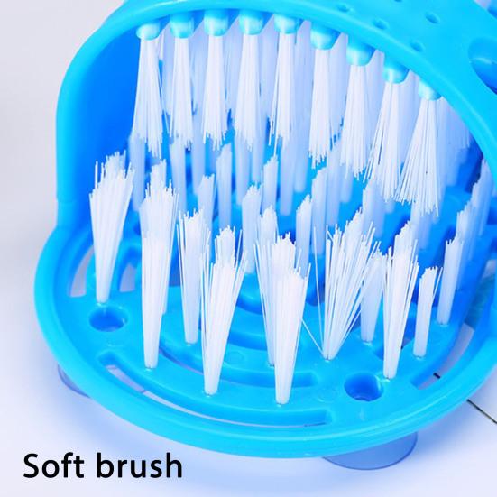 1 Pair Foot Brushes Built-In Massage Function Rich Foam Soothing