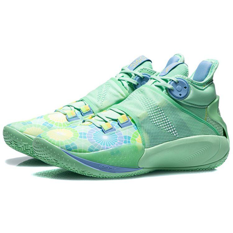 Li Ning SONIC 9 Buty do koszykówki Męskie Średnie Miętowo-zielone ABAR011-E