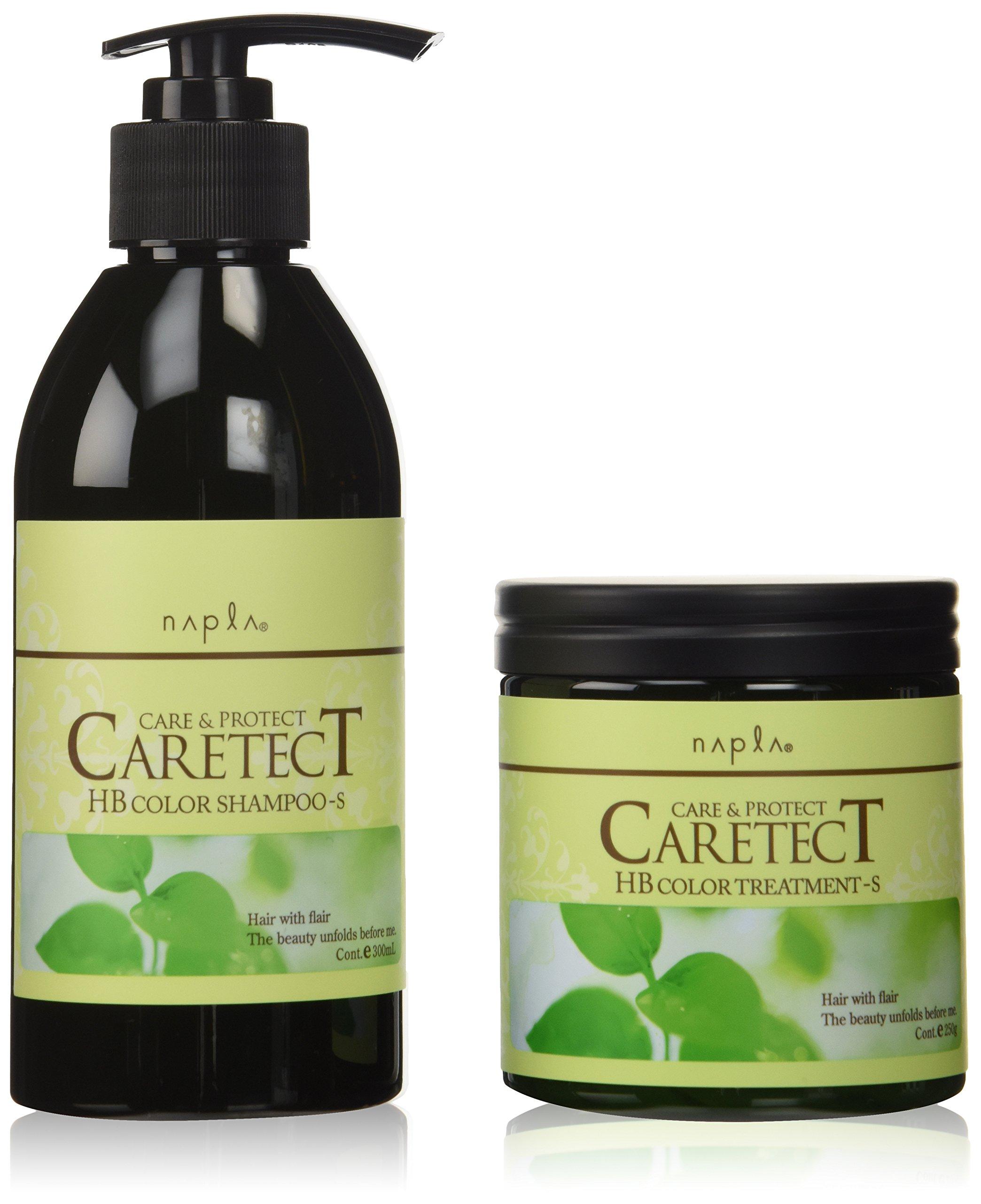 

Napla Caretect HB Color Shampoo Moisturizing 300ml Color Treatment Moisturizing 250g Set S, Type, & S, Type,