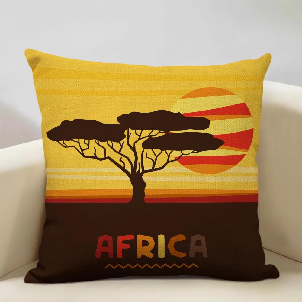 Ethnic Tribe Decorative Throw Pillow Case African Pattern Cushion Cover Home Sofa Decor Pillowcase Universal in All Seasons