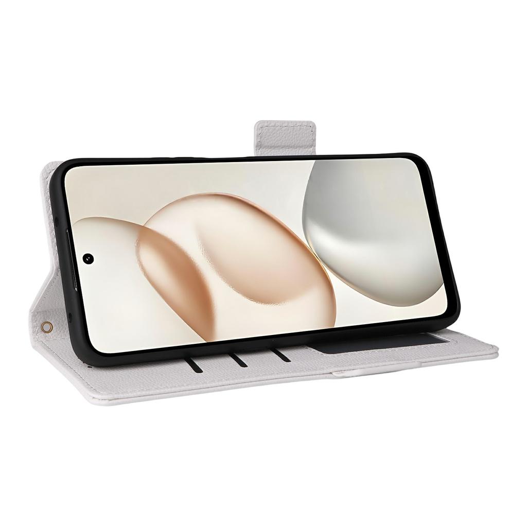 Pro Honor 400 Chytré pouzdro s poutkem na zápěstí Textura litchi PU kůže Peněženka Kryt na telefon