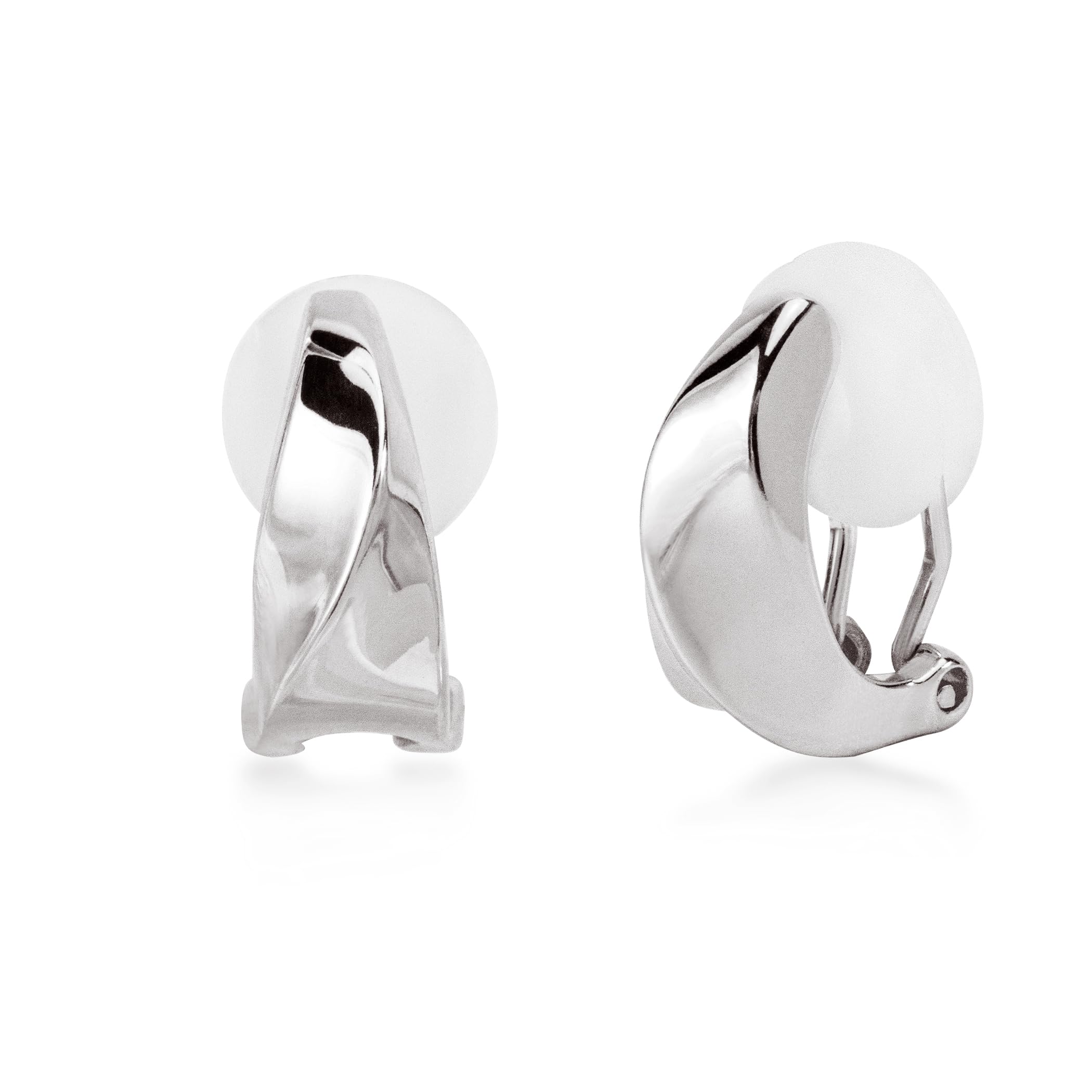 

серьги для не подходит для металла серебро 925 безболезненный бренд подарок на день рождения для девочек-подростков FH.bird женщины, простой, отверстия, изогнутый дизайн ,