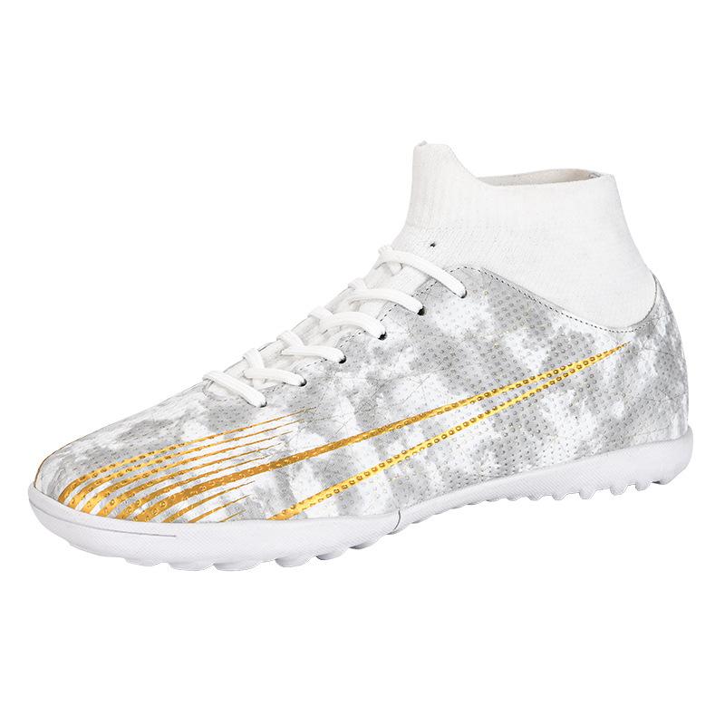 Large size football shoes high top youth primary and secondary school students football training shoes AG long nails TF broken nails non-slip sports s