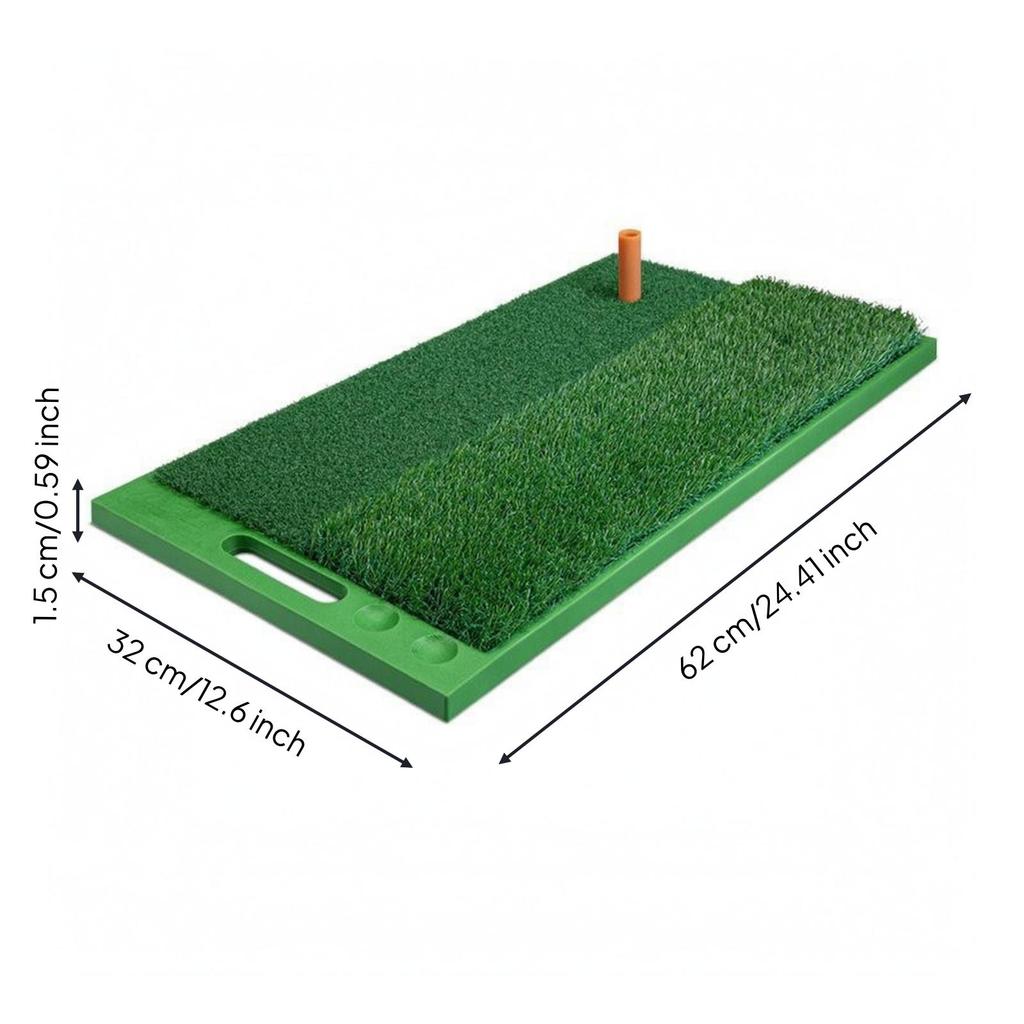 Golf Chipping Mat Portable Swing Green Turf Sports Gear