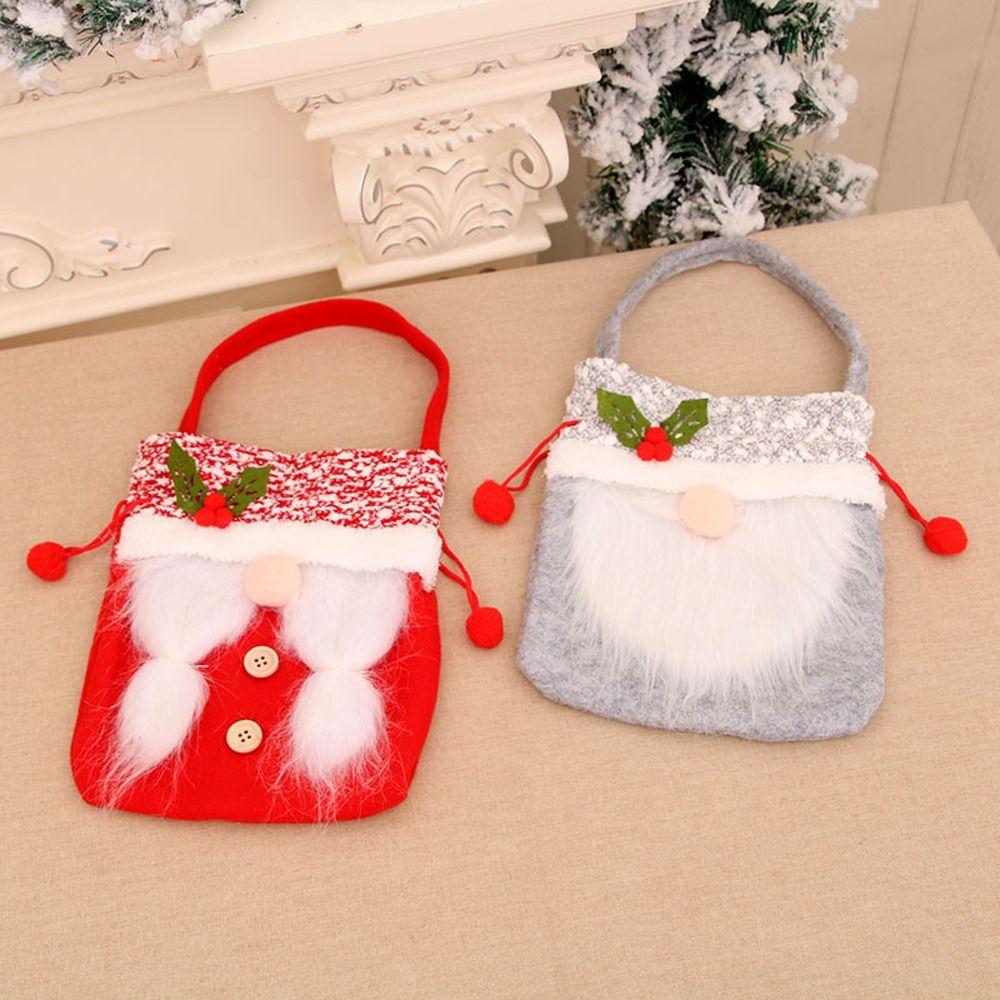 Decorations Large Capacity Christmas Tree Ornaments Storage Bags Kids Candy Bags Christmas Handbags