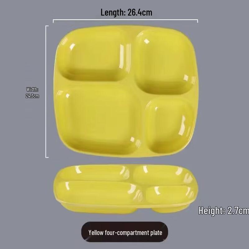 Commercial Melamine Divided Fast Food Tray