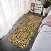 Doormat Flannel Floor Mat Leopard Grain Indoor Foot Rug Bedside Mats Kitchen Corridor Water Absorbent Carpet Ideal Balcony Decor