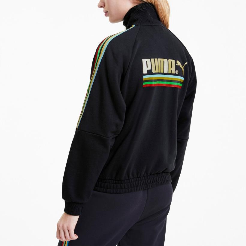 (WMNS) PUMA World Resonance Series Zipper Knit Jacket Black Women's 599061-51
