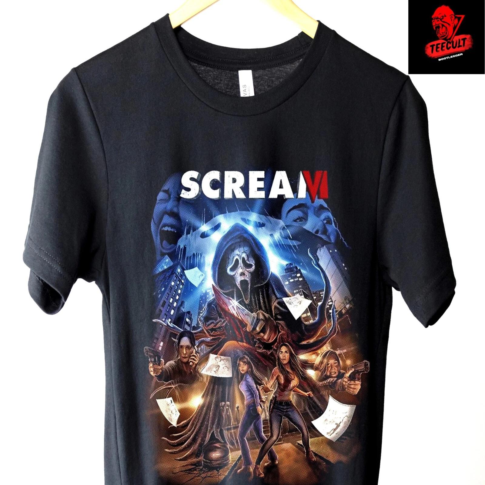 Men s and Women s T-shirts Ghostface Scream Horror Movie Tee | Heavy Cotton Unisex XXXXL