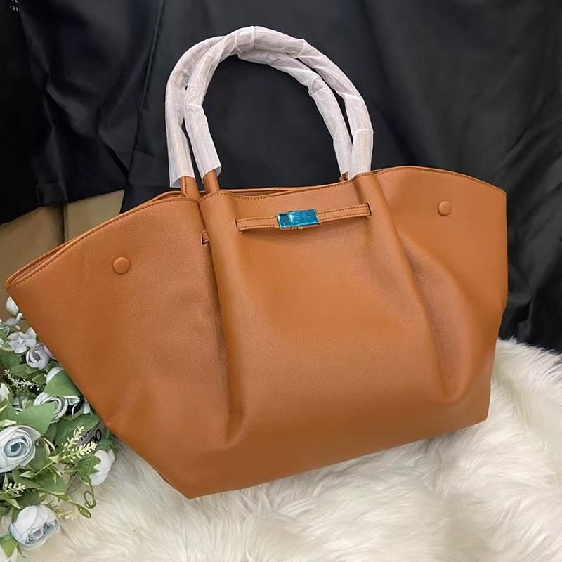High-end Wing Bag Leather Women's Soft Fashionable Tote 2024 Portable Briefcase