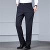Yalu Men's Wrinkle-Free Elastic Straight-Leg Formal Trousers