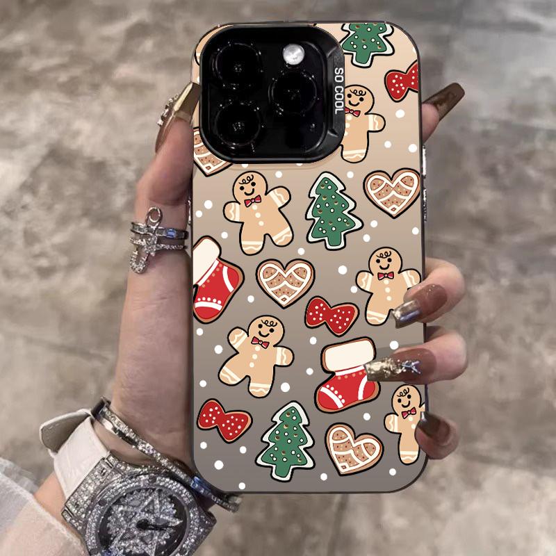 

Для Samsung Galaxy S25 S24 S23 S22 S21 S20 Plus Ultra FE A34 A35 A53 A54 A55 Чехол С Рождеством Милый Пряничный Человек Galaxy A35 5G