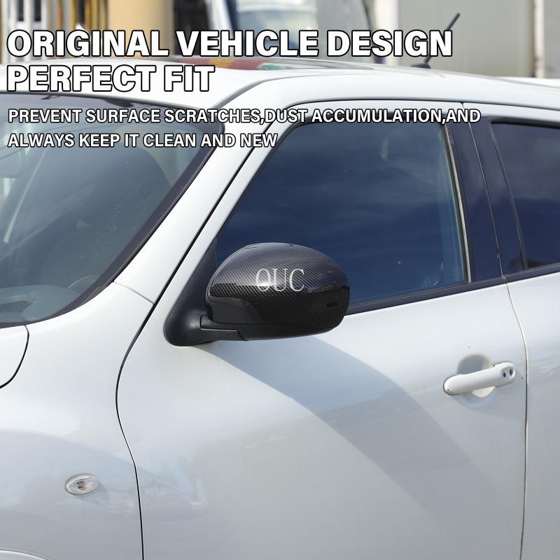 ABS Carbon Fiber Car Side Rearview Mirror Decorate Cover Trim For Nissan Juke  2010-2014/For Infiniti ESQ Exterior Accessories