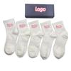 Paul Socks Unisex Cotton Mid-Calf Embroidered Socks with Horse Logo - All-Season Thin Design