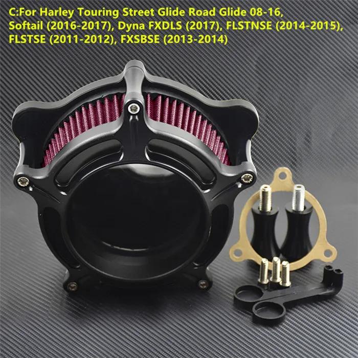 Motorcycle Air Filter Intake Air Cleaner System Kit For Harley Sportster XL Iron 883 1200 Touring Road King Softail Dyna FLHT
