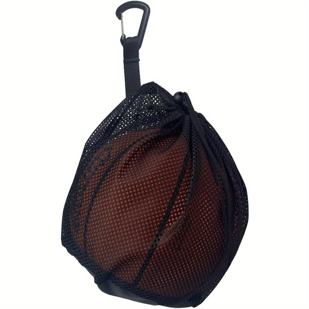 Ball Mesh Bag for Basketball Soccer Volleyball Drawstring Net Bag Carry Pouch Training Equipment Portable Large Capacity
