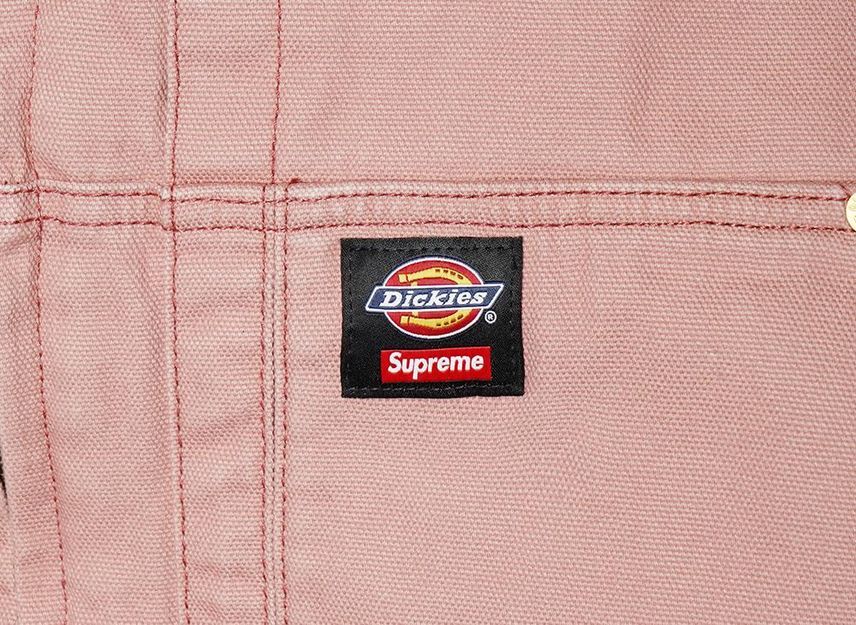 Supreme Dickies Kapuzen-Arbeitsjacke Staubrosa