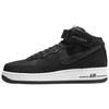 Stussy x Air Force 1 Mid Czarne Skóra Węża Sneakersy Unisex DJ7840-001