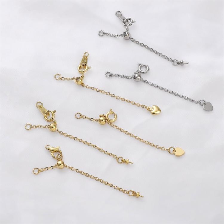 Sturdy Brass Adjustable Chain Portable Keychain with Lobster Clasp Fashion Accessory for Tent and Luggage Daily Use