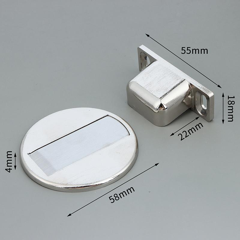 Magnetic Door Stop Stainless Steel Door Holder Stopper Hidden Door Catch Furniture Hardware Floor Door Stopper