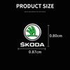 Car Emblem Logo Decorative Stickers Badge Decal Interior Styling For Skoda Fabia Superb Yeti Octavia Rapid Kodiaq Mk3 A4 A6 A7