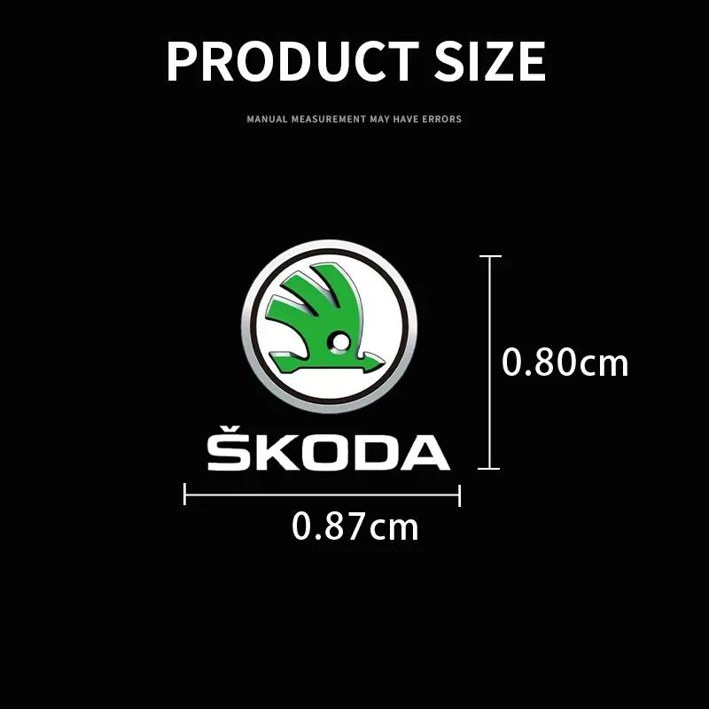 Car Emblem Logo Decorative Stickers Badge Decal Interior Styling For Skoda Fabia Superb Yeti Octavia Rapid Kodiaq Mk3 A4 A6 A7