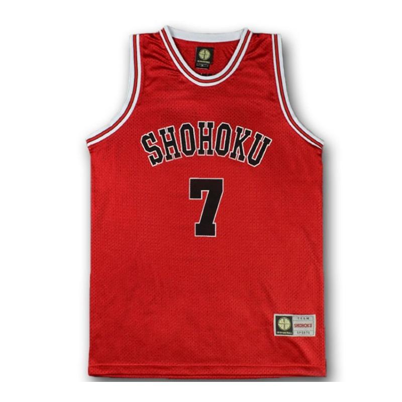Slam Dunk Shohoku High School Nr. 10 Hanamichi Sakuragi Cosplay Top Vest SD Basketbalshirt