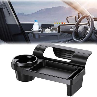 Universal Car Organizer Box With Cup Holder Drink Holder Side Door Window Phone Slot Hanging Storage Rack For Vehicle