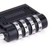 Zinc Alloy Password Lock Multifunctional 4 Dial Digit Gate Lock Waterproof Password Code Lock Anti-theft for Travelling Bag