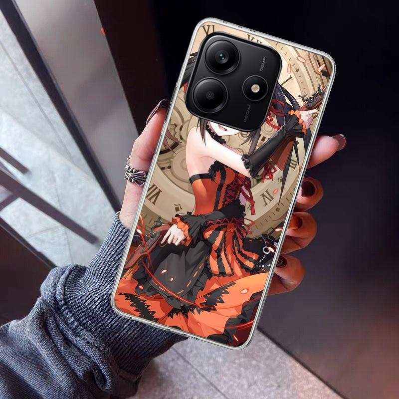Date A Live Tokisaki Kurumi Phone Case For Xiaomi Redmi Note 10 11 12 13 14 15 Pro Plus 11S 12S 14S 11T 11E 10S Soft TPU Back Co