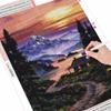 5d Diamond Painting Landscape Mountain Diamond Embroidery Sale Sunset River Rhinestones Mosaic Wall Art