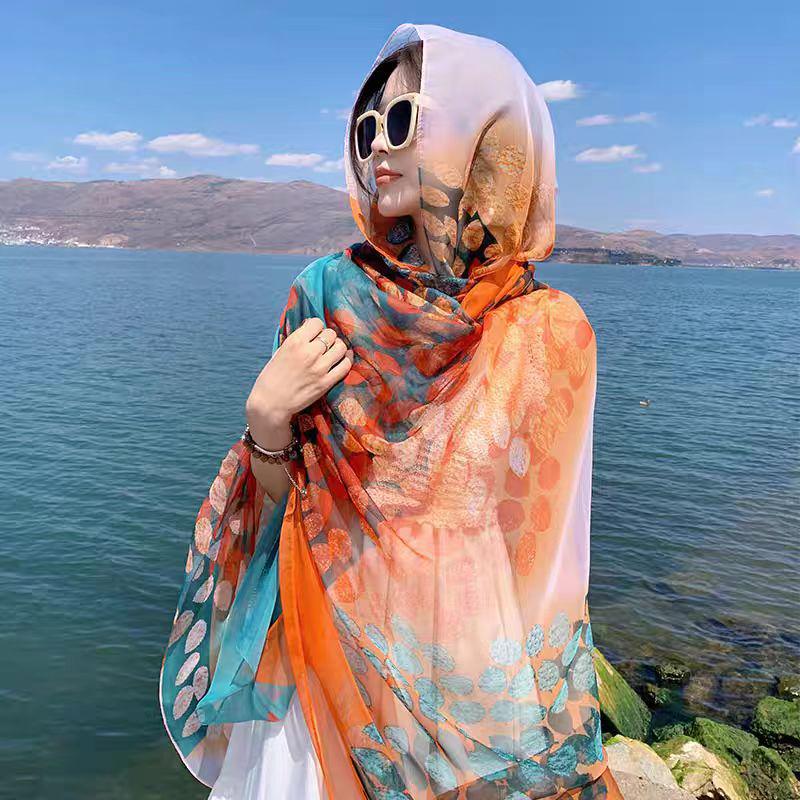 Women's Ethnic-Style Thin UV-Protective Outerwear for Travel, Hainan - Perfect with Dresses, Gauze or Silk Scarves
