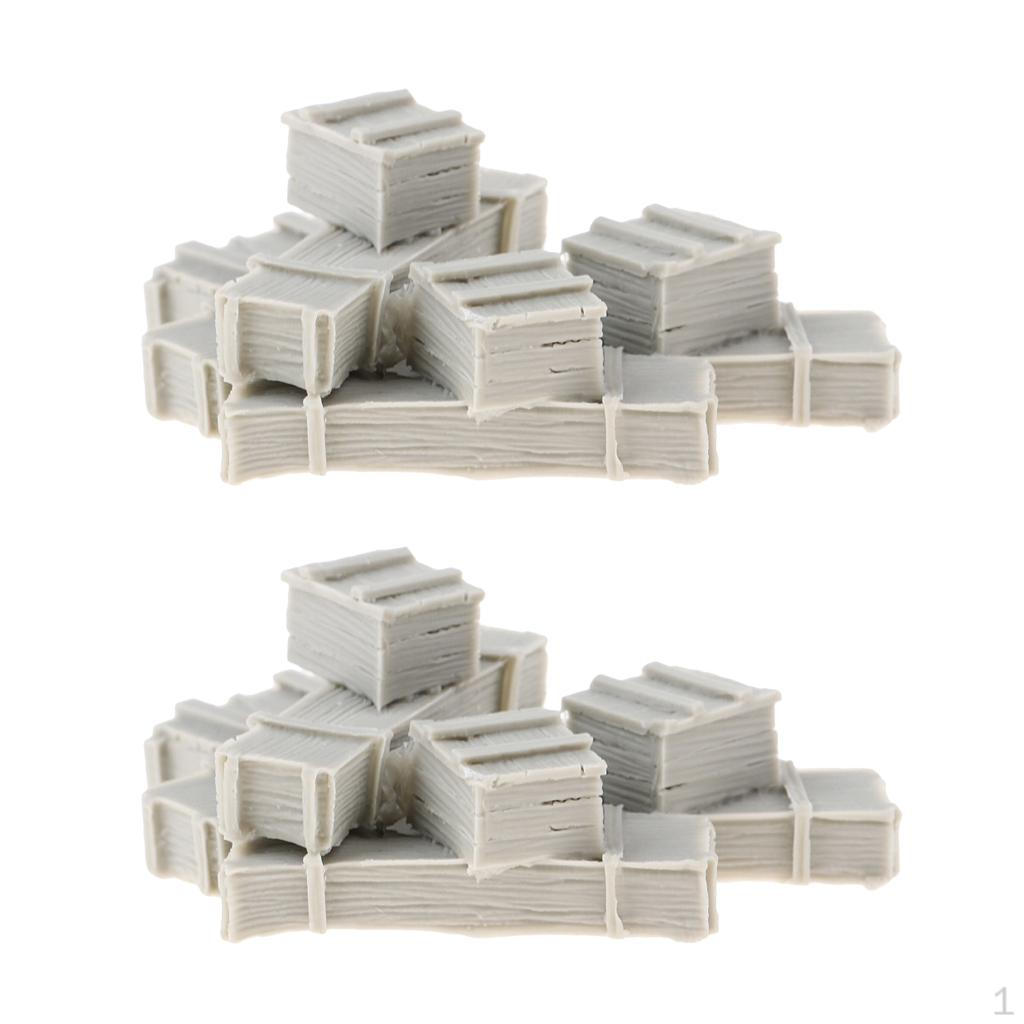 

2 шт. Ящики-симуляторы масштаба 1/35 Мини-макет для военной игры Коробка неокрашенная