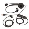 ENC Telephone Headset Active Noise Cancellation Single Ear Service Headphone for Telemarketing