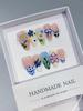 Handmade 3D French Style Multi-color Wearable Nail Tips