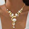 New Hot-selling Personalized Fashion Exaggerated Trend Necklace Earrings Combination, Jewelry Set