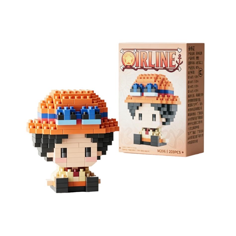 Anime Building Block Chopper Buggy Assembly Micro Building Block Zoro Robin Character Model Mini Bricks Figure Toys For Gift