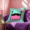Cute Domokun Pillow Case Square DoubleSided Sofa Cushion Cover Bedroom Bedside Pillow