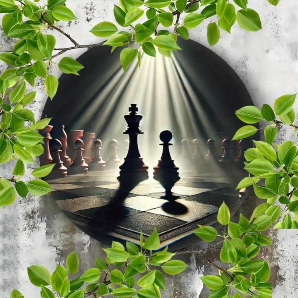 Iron Wall Art Chessboard Metal Sign for Home Cafe Bar Decor