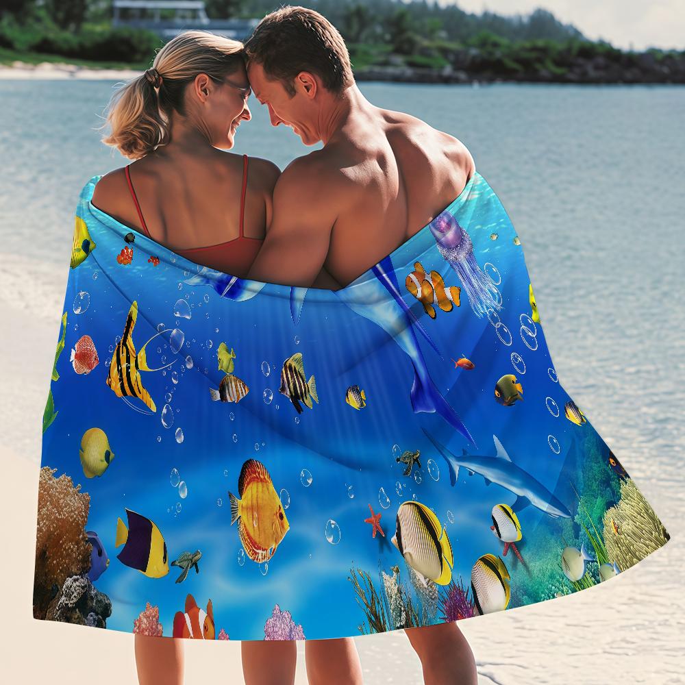 Sea World Towel Yoga Gym Yoga Gym Lightweight Portable for Swimming Beach Travel Sports Accessories Sandproof