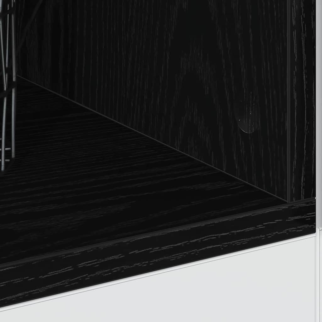 Kitchen Base Cabinet Black Oak Look 40 x 44.5 x 81.5 cm