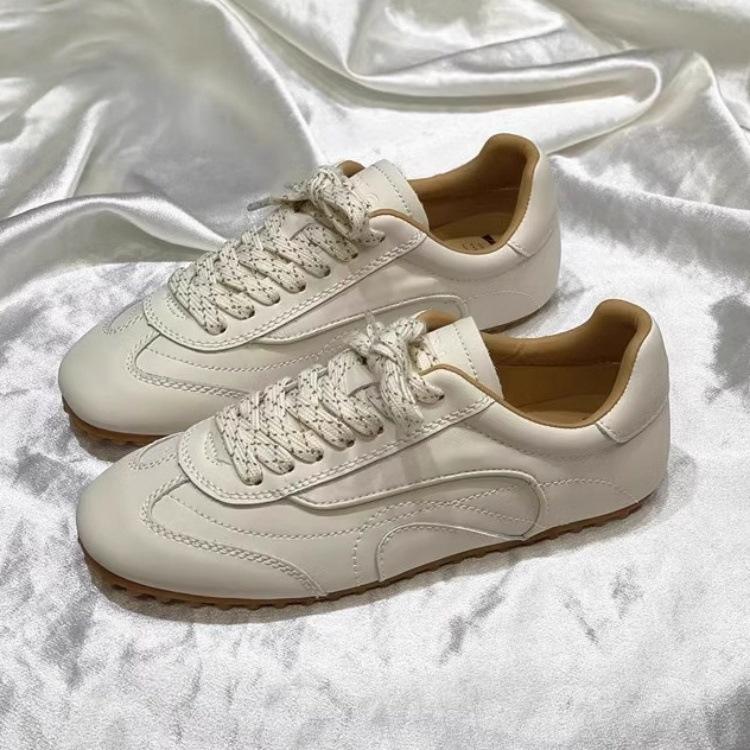 Soft to cry soft-soled German training shoes women's lightweight flat-bottomed thin leather 2025 summer thin sports Forrest Gump shoes