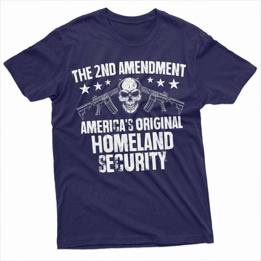 Men's 2nd Amendment Shirt America's Original Homeland Security Tshirt Shirt Gun Rights Tee USA Patriotic Shirt