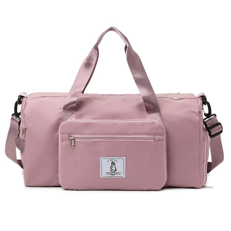 Large-capacity fitness bag storage and burden reduction, fashionable and simple short-distance travel bag, independent shoe compartment, yoga bag.