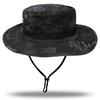 Outdoor Wide Brim Bucket Hat for Fishermen Summer Camouflage Sun Protection for Hiking and Fishing