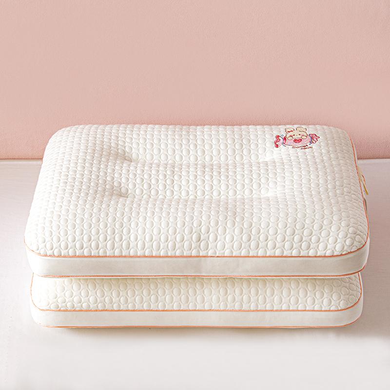 Yongyouwan A-class Knitted Massage Cartoon Embroidery Children's Pillow Student Dormitory Special Neck Protection Pillow Pillow Core
