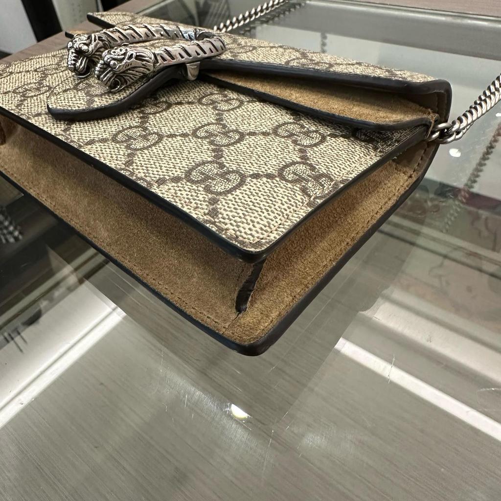 [Pre-Owned] Gucci Dionysus GG Supreme Super Mini Bag 'Beige' - Very Good #1U0F7EO